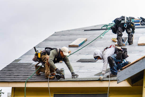 Professional Roof Installation technician working in Huntington, NY